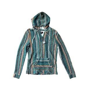 Unisex Beautiful Giant Baja Hoodie NWT Green and Orange